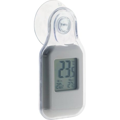 Otio – Thermomètre hygromètre digital intérieur – Affichage max/min – Plage 0°C à +50°C – Écran LCD – Dimensions 77x77x15mm