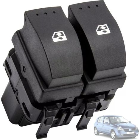 Interrupteur Lève-vitre Compatible avec Renault Clio 2, Espace 4, Laguna 2, Trafic, Opel Vivaro - 8200060045 - Commande Lève-vitre - Bouton Lève-vitre (1/5)