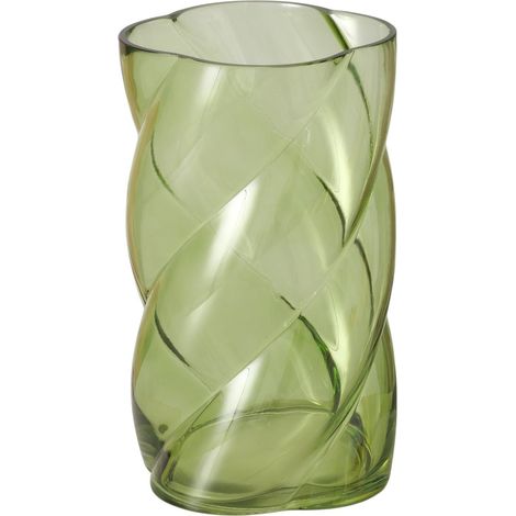 Glasvase mit Glanzeffekt, 20 cm, CURVO