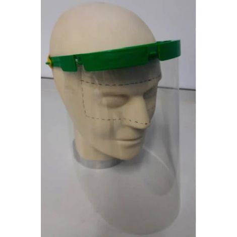 Kit protezione viso con 2 schermi, fascia e 2 elastici