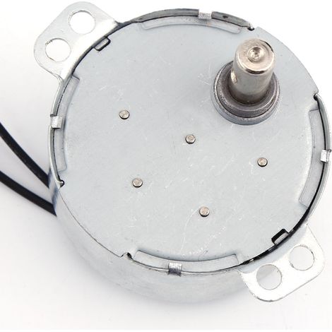 1 Stück 220-240 V Wechselstrom-Synchronmotor, Getriebemotor, 4 W, im Uhrzeigersinn/gegen den Uhrzeigersinn drehend (0,8-1 U/min) (1/4)