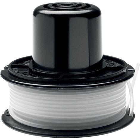 Bobine de fil en nylon 6m – Diamètre 1,5mm – Système de déroulement par frappe au sol – Compatible avec coupe-bordures Black & Decker - A6226-XJ (1/6)