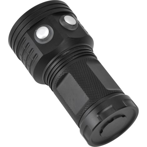 Lampe torche étanche 22LED 10000LM, éclairage sous-marin pour plongée 100m, 3 couleurs, 7 modes, aluminium IPX8 (sans batterie) (1/5)