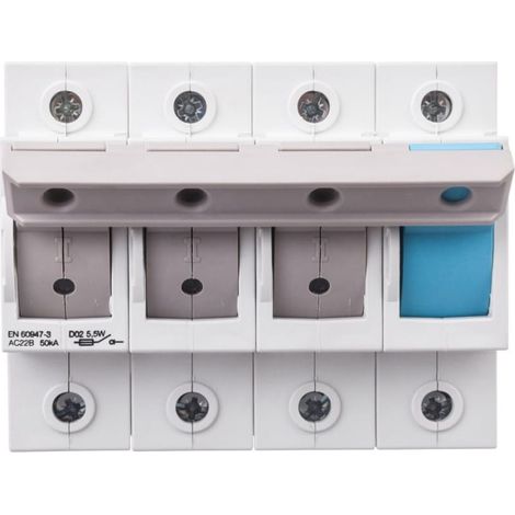 Interruptor fusible 3PN 63A D02 L76M