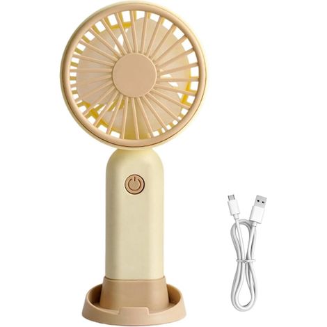 Ventilateur À Main Mini Outil USB Rechargeable 3 Vitesses Faible (1/5)