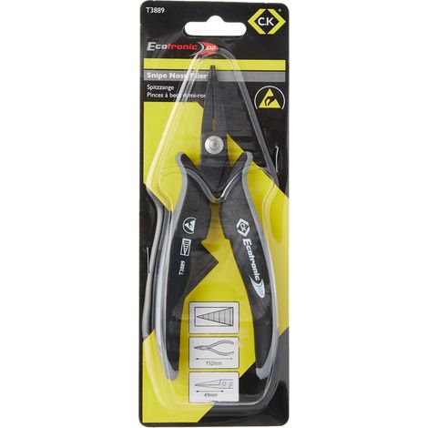 C.K T3889 ESD Pinza a becchi appuntiti Dritti 152 mm (1/3)