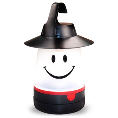 Lampe visage souriant, accessoire créatif pour tente d'enfant, lampe de camping, noire, piles non incluses (1/5)
