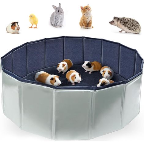 Enclos pliable pour petits animaux - Pour hamsters, lapins, chinchillas, chiots, chatons - Étanche - 80 x 30 cm (1/5)