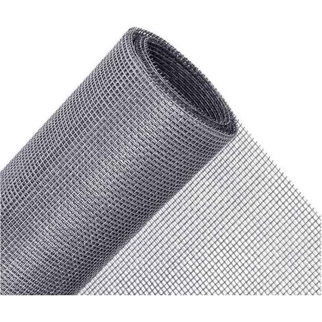 XEPHO Rouleau Moustiquaire 150 X 300 Cm, Tissu Moustiquaire Au Mètre Pour Fenêtres, Réglable Et Durable Fibre De Verre, Anti-Rayures, Gris (1/5)