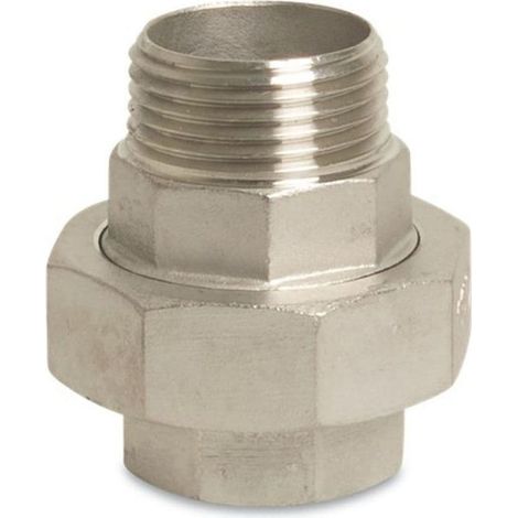 Edelstahl Verschraubung, Gewindefitting, 3/8 Zoll, konisch