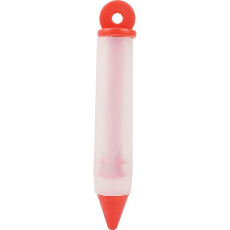Stylo alimentaire en silicone à 4 embouts, outil de décoration pour chocolat et gâteau, moule (rouge) (1/5)