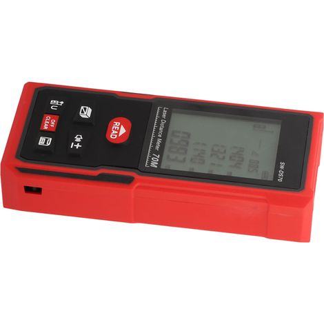 Tragbarer Laser-Entfernungsmesser 70 m, schnelle und präzise Messung, Infrarot-Entfernungsmesser 630–670 nm, 229,7 Fuß digitales Messgerät für Baustellen (1/5)