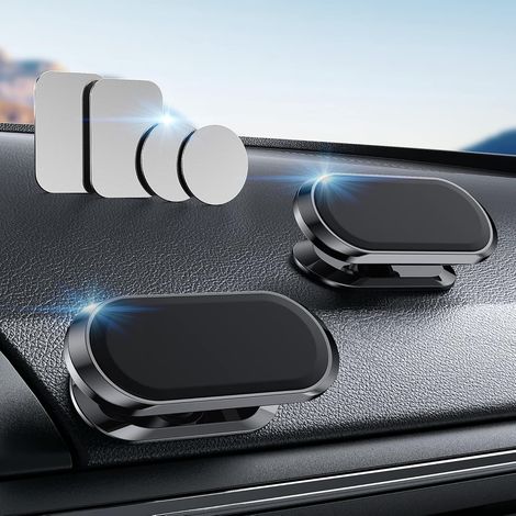Support magnetique pour telephone en voiture rotatif trois cent soixante degres compatible avec tous les smartphones Samsung iPhone Xiaomi (1/5)