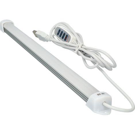 Jandei - Tubo led 35cm CCT 500lms con 3 tonos con cable 2metros de USB con interruptor a mando