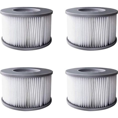 4pcs Filtres de Bain à remous pour MSpa piscines gonflables, Pompe à Cartouche filtrante Version améliorée pour MSPA Tous Les spas actuels (1/5)