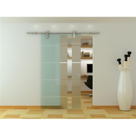 BuyLando 775x2025 mm Glasschiebetür Zimmertür 16