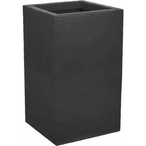 Eda Graphit Up Quadrat-Blumenkasten graugraphit 36L