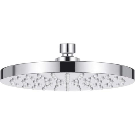 Pomme de Douche Ajustable Tête de Douche pour Salle de Bain Avec 1/2 Metal Ball émerillon 20CM Chrome Poli, (1/5)