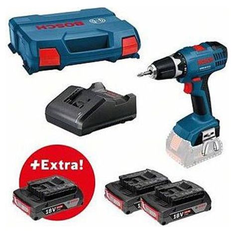 Trapano Avvitatore a batteria GSR 18-2-LI 3 batterie al Litio da 18 V 2.0 Ah 0615990L8C Professional BOSCH (1/7)