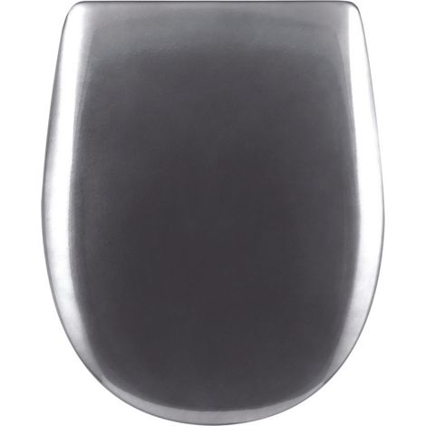 Abattant double déclipsable à l'allure précieuse Gris anthracite 38x49.5 cm (1/2)