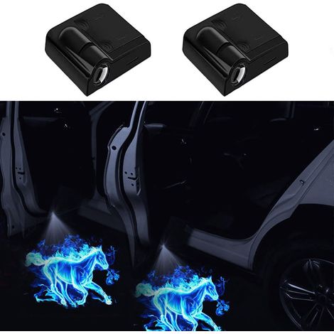 Set of 2 Customize Your Door Light, Car Door Light Welcome (Blue) (1/5)