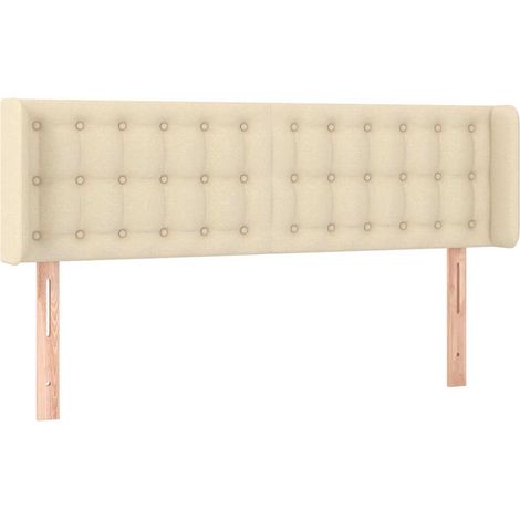 Maison Exclusive - Cabecero de tela color crema 147x16x78/88 cm (1/5)
