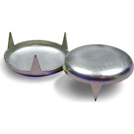 Ajile - Patin glisseur diamètre 20 mm à trois griffes en acier nickelé