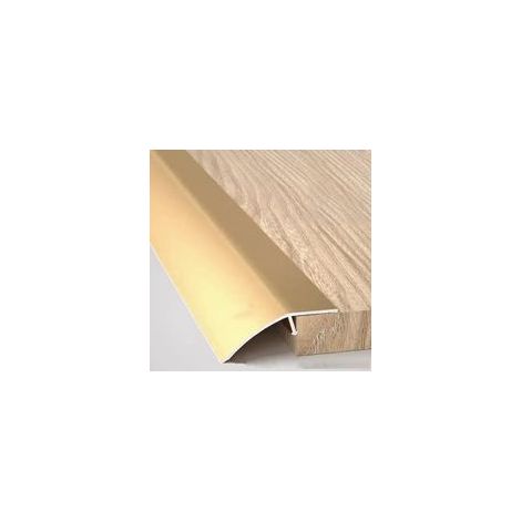 Convient aux portes, carrelages, sols irréguliers, seuils et rampes en aluminium, profilés de seuil de porte, largeur 52 mm, doré (1/5)