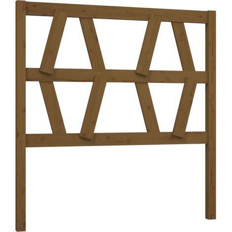 Maison Exclusive - Testiera per Letto ambra 81x4x100 cm in Legno Massello di Pino