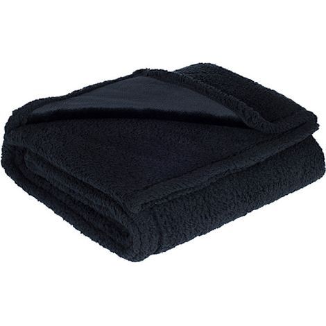 Couverture imperméable Love Blanket pour couple, protection contre les éclaboussures, grise, 71 x 100 cm, noire (1/3)