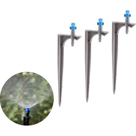 Packung mit 20 Bewässerungstropfern mit Bodeneinsatz für Obstbäume, Tropfbewässerungsemitter für den Gartenbau, 90-Grad-Winkel (blau) (1/5)