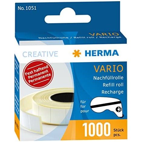 Herma Vario - Rolle de Nachfüllpackung für Kleberolle de (permanent, 13 mm x 12 m, 1000 Stk.) (1/5)
