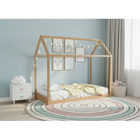 Lit cabane en bois 90 x 190 cm POPY