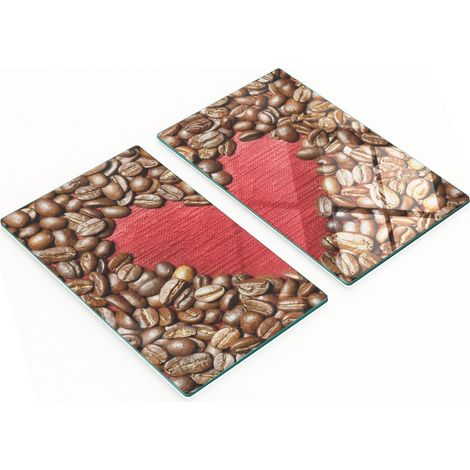 Multifunktionale dekorative Glas-Kaffeebohnenbretter in Herzform, 2 x 30 x 52 cm (1/5)