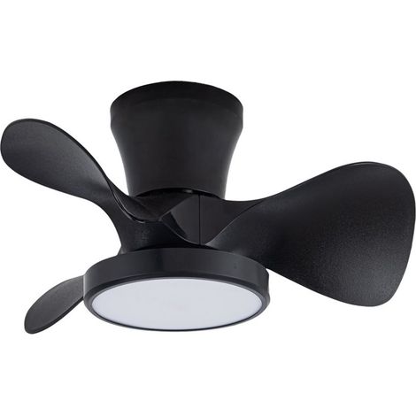Ventilatore da Soffitto LED Moll Nero 20W 1900Lm CCT Dim