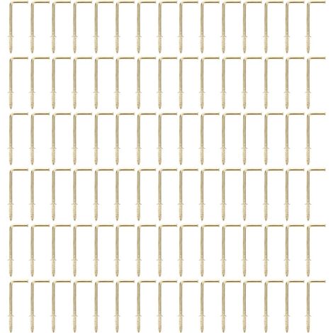 100 crochets muraux, acier, pour cadres, à visser, rangement (1/5)