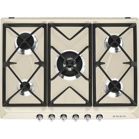 Smeg Victoria SR975PGH Kochfeld Cremefarben Integriert 68.5 cm Gaskochfeld 5 Zone(n) (1/4)