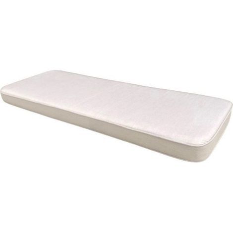 Ivory Luxury 2 Seater Bench Cushion - L48 x W116 x D5 cm