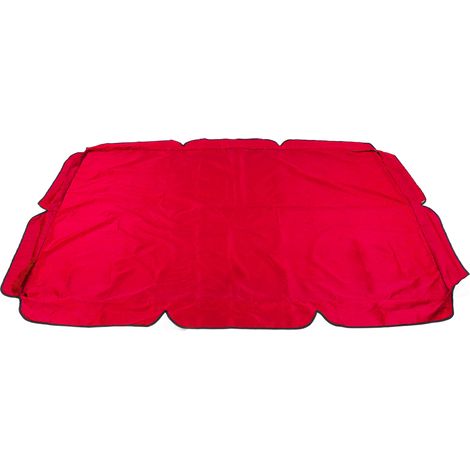 Housse de Protection Imperméable en Toile Oxford 600D Argentée pour Balançoire Extérieure Rouge