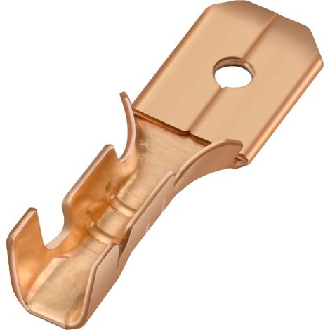 Lot de 100 cosses mâles à sertir rapides 6,3 mm non isolées (1/5)