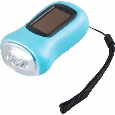 Lampe de Poche Solaire à Manivelle - Portable pour une Utilisation en Extérieur (1/5)