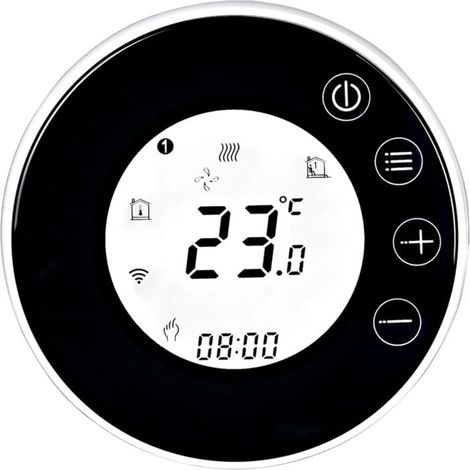 Termostato Wi-Fi intelligente con schermo LCD, controllo vocale e programmazione settimanale (1/4)