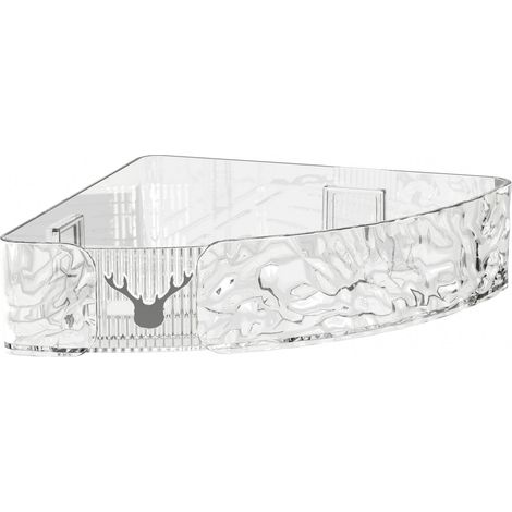 Étagère d'angle murale polyvalente, moderne, exquise, peu encombrante, flottante pour salle de bain et cuisine (1/5)
