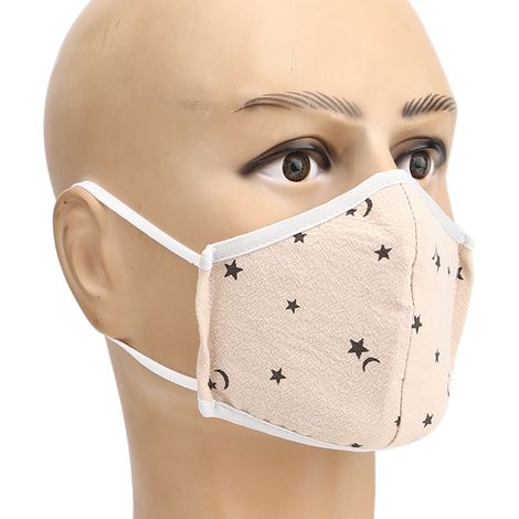 Lot de 5 masques de protection buccale anti-buée, anti-poussière, lavables et respirants pour enfants, couleur jaune (1/5)