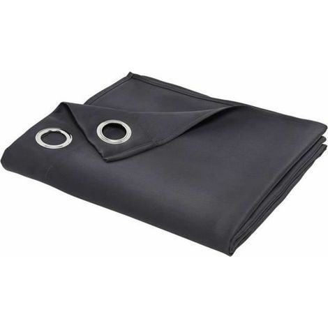 TODAY Rideau Isolant Thermique Essential Uni - 140 x 240 cm - Fusain (1/2)