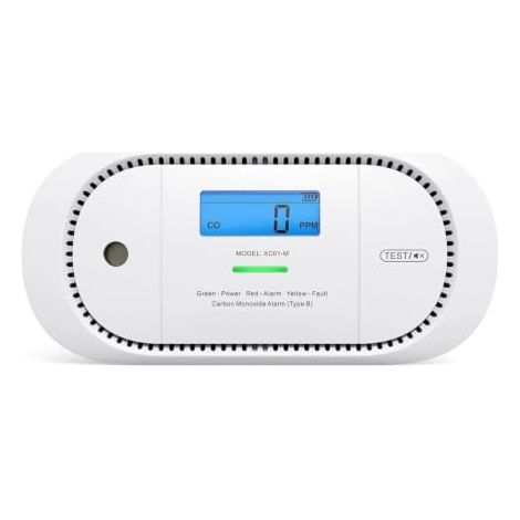 X-Sense Detector de monóxido de carbono blanco 5 años