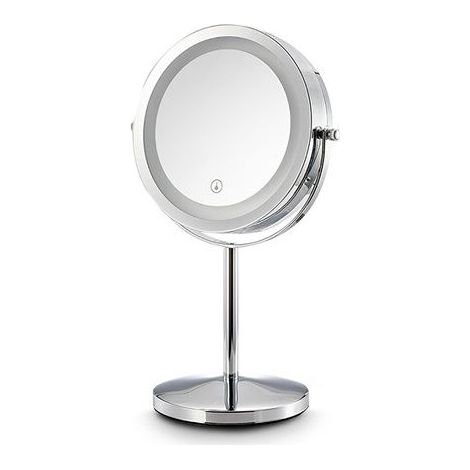 Espejo con iluminación integrada - URBAN FACTORY - VMI07UF - Aumentador x5 - Rotativo 360° - Diámetro 17,5 cm (1/2)