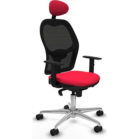 Piqueras-y-crespo Silla Jorquera roja ergonómica de oficina