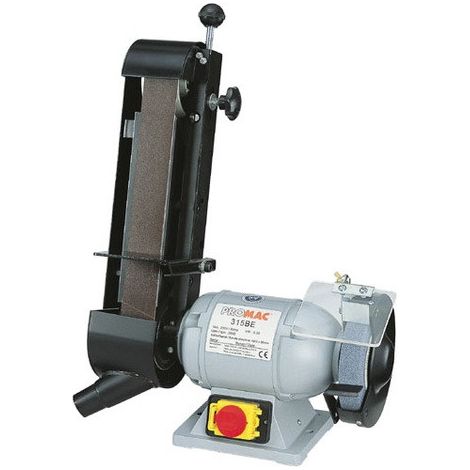 Promac – Touret à meuler 0,3kW 230V – Bande 50x1000mm – Vitesse 2850 min-¹ – Protection thermique – 315BE1