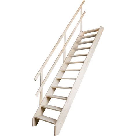 Raumspartreppe mit Handlauf rechts - Max. Raumhöhe 3.15m - MSS-MCD (1/5)